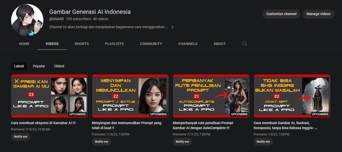 GGAIID's tweet photo. 4 Prompt Like A Pro Series, kalo ada waktu liat pas Premier,  THX 🙏 video 20, 21, 22, 23
#gambargenerasiai #GGAIID #gambarai #stablediffusion #automatic1111 #tutorial #aigirl #aiimage #prompt #Prompts #promptlikeapro https://t.co/LxOQ7VS1Mo