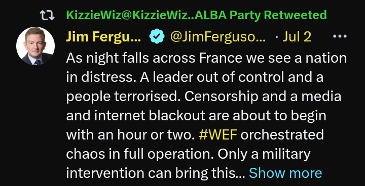 ClatchardCraig's tweet image. Business as usual over at the Alba Party, I see. #Wibble