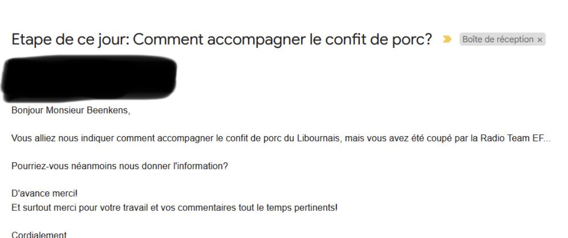 Douil_be's tweet photo. Bonjour @cyril_saugrain et @RoBeenkens 

Lors de l’étape de ce jour, vous avez été coupé par la radio EF lors d’une info importante. 

Un ami est donc curieux d’en savoir plus sur les spécialités locales.

Encore une fois, merci pour vos commentaires, c’est un plaisir https://t.co/PrqoodZPqv