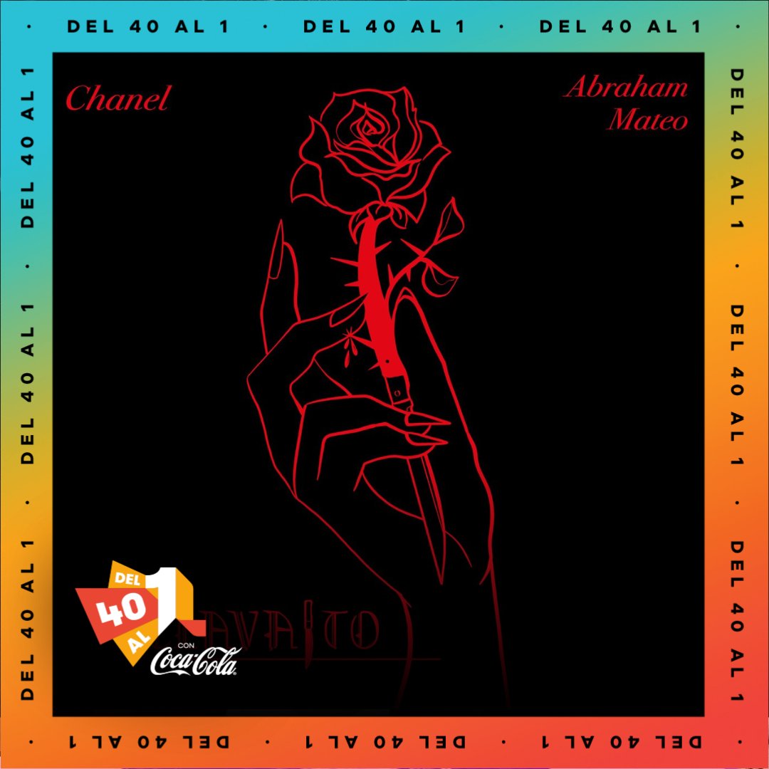 #4 (-1) <a href="/ChanelTerrero/">Chanel Terrero</a> &amp; <a href="/AbrahamMateo/">Abraham Mateo</a> CLAVAÍTO
Hoy el gaditano hace doblete: ha sido la entrada más fuerte con MANÍACA (#26). ¡Enhorabuena!
#Del40al1CocaCola del40al1.los40.com