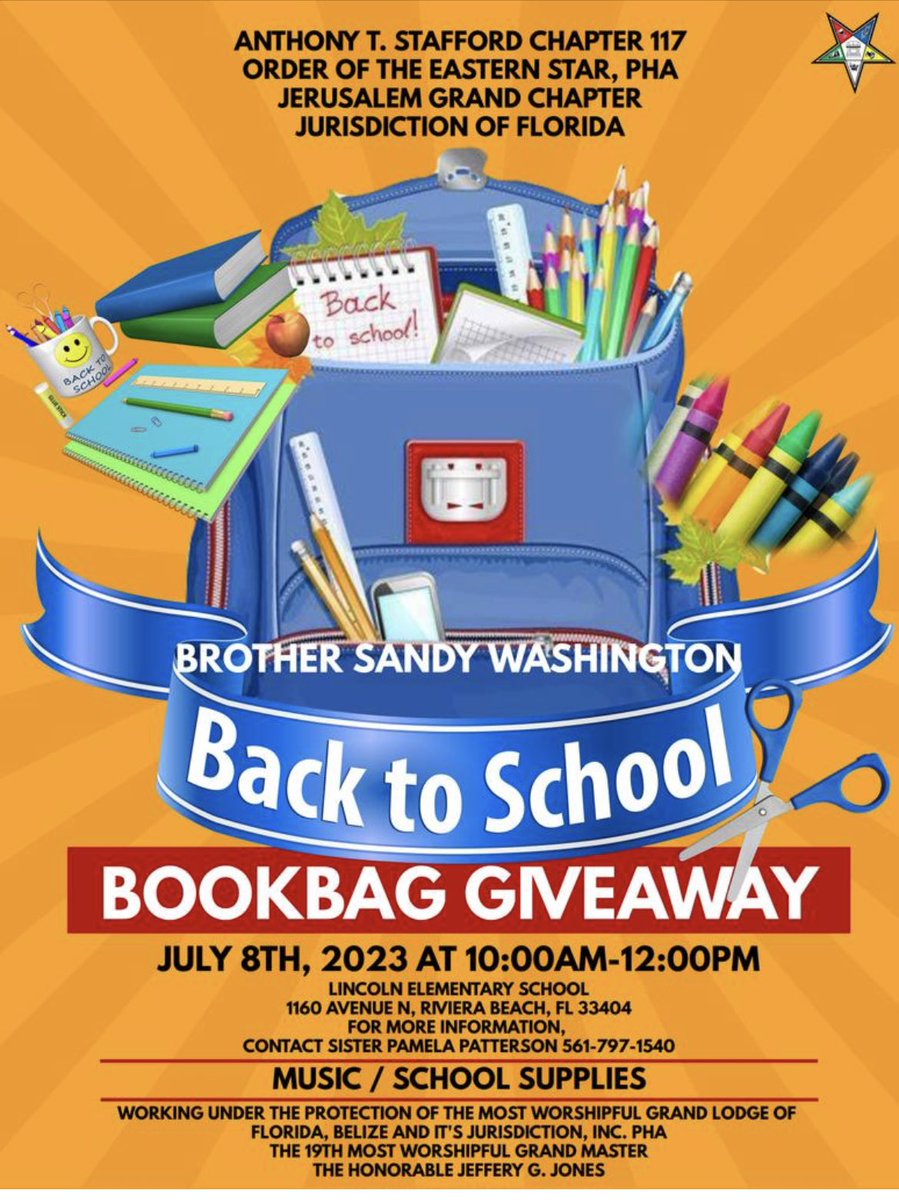 Come join us as we partner with the community in a Book bag Give Away! #BacktoSchool2023 #partnershipsworks