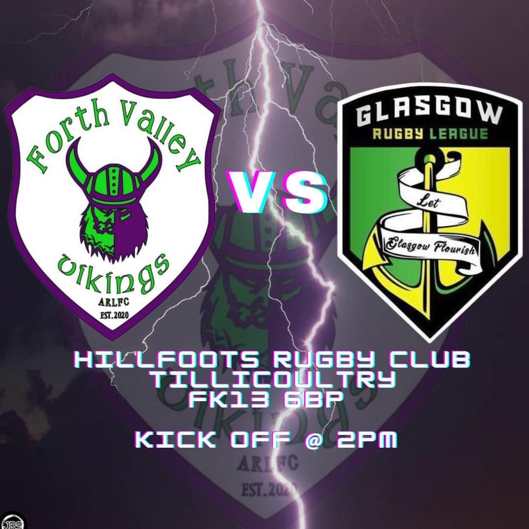Game Day! Have a free Saturday? Not at the Alva Games? Head on down to Hillfoots RFC to see the penultimate game against <a href="/GlasgowLeague/">Glasgow Rugby League</a>
Kick off 2pm!