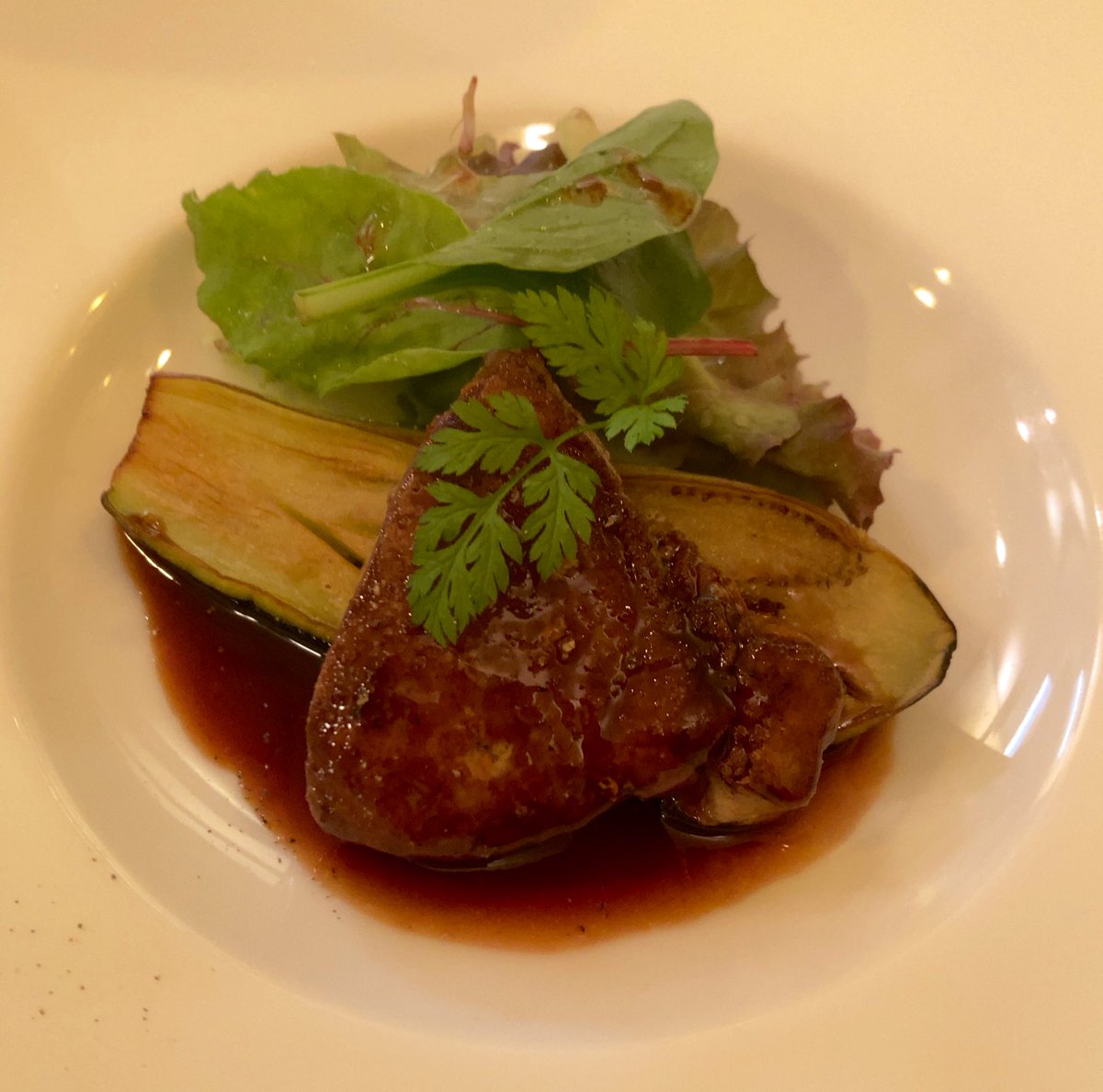 mopipisan's tweet photo. フォアグラ、かぶのポタージュ https://t.co/gtpEfzVrW5