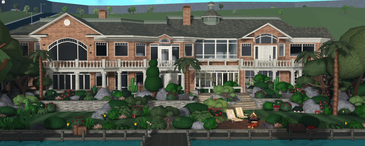 Bloxburg house* -cost: 19k for layout and some outside decoration