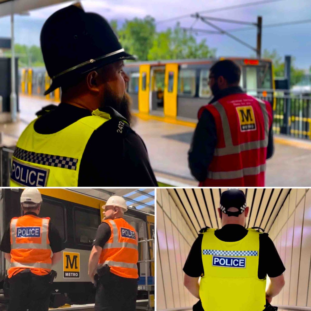 #MetroNPT Busy weekend on @My_Metro with music events in #NorthTyneside and #SouthTyneside Working alongside our partners from #Metro targeting any Anti Social behaviour. 👮‍♀️#ASBAwarenessWeek #Nexus #TransportNorthEast #TyneWear #NorthumbriaPolice #KeepingMetroSafe