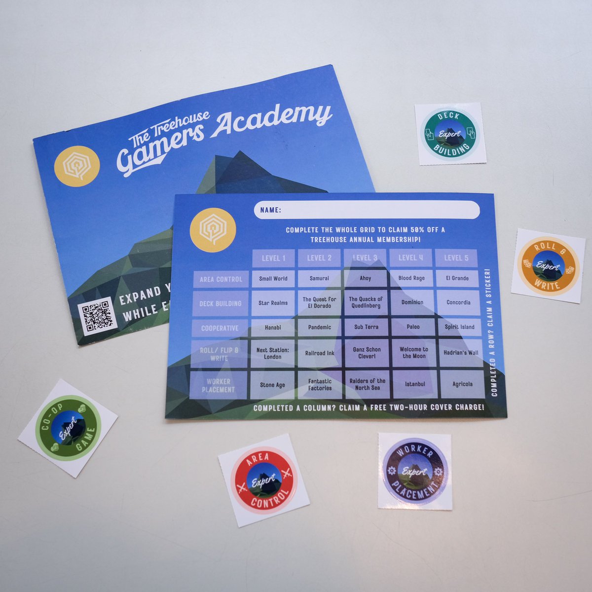 ✨ NEW THING ✨ The Treehouse Gamer’s Academy is a way to build your board game knowledge while earning great rewards 🎲🧑‍🎓🏆 Collect a free stamp card on your next visit to join in, and find out more here: treehousesheffield.com/gamers-academy