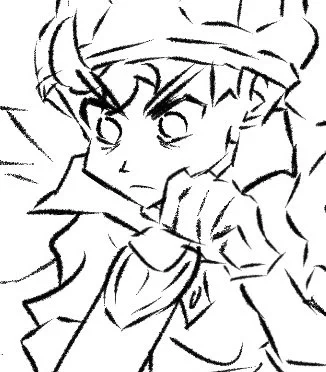 a small way i like to differentiate between drawing sou and victor is drawing victor more curved/rounder and sou more sharp with more edges cuz he's just evil like that 