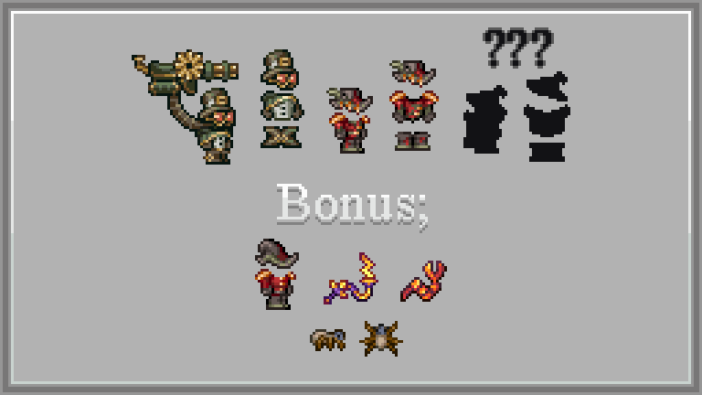 cloud64509890's tweet image. Some armors ive made for @SplitMod
and other stuff too ... ???
#ドット絵 #Pixelart #terraria