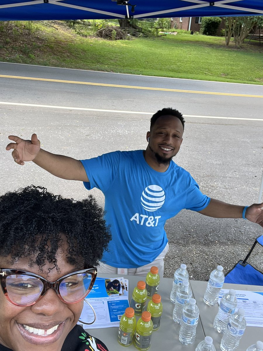Fiber event happening now!!!!! Come see me and Lydia so that we can get you connected! #anderson take off!