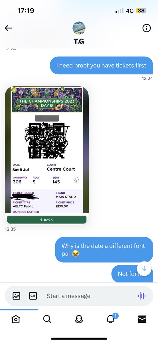 Dom_Bristow's tweet photo. @F1Tripp @Wimbledon Scam https://t.co/qkCozDnrAv