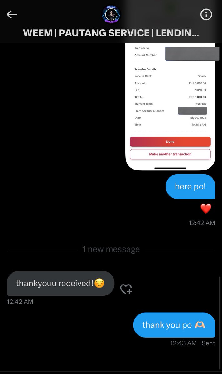 karinarchvs's tweet photo. [ 🎀 ]  —  vouch  |  @weemservices

another reco lender! super madali kausap &amp; mabait 🫶🏻 will be in my to-go lender list! avail na kayo sakanya hehe. more clients to come po! thank you so much for your serviceeee https://t.co/55iMInjXxb