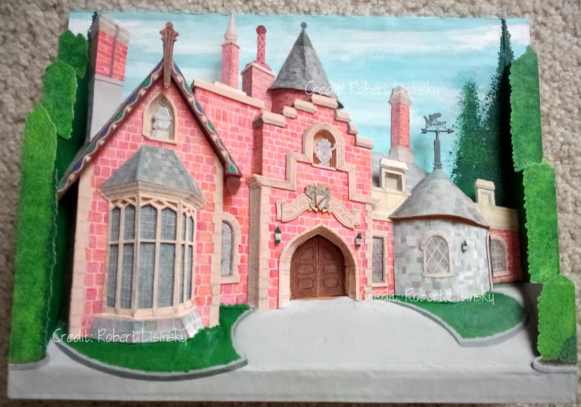 RbrtL1981's tweet photo. I'm happy to share pictures of my latest project, my redo of my Disneyland's Toad Hall project from 2018! I took apart my previous project, which was not easy, and reassembled it as a new project. Almost everything was recolored, including every brick and roof shingle... https://t.co/D9uhq4vNWh