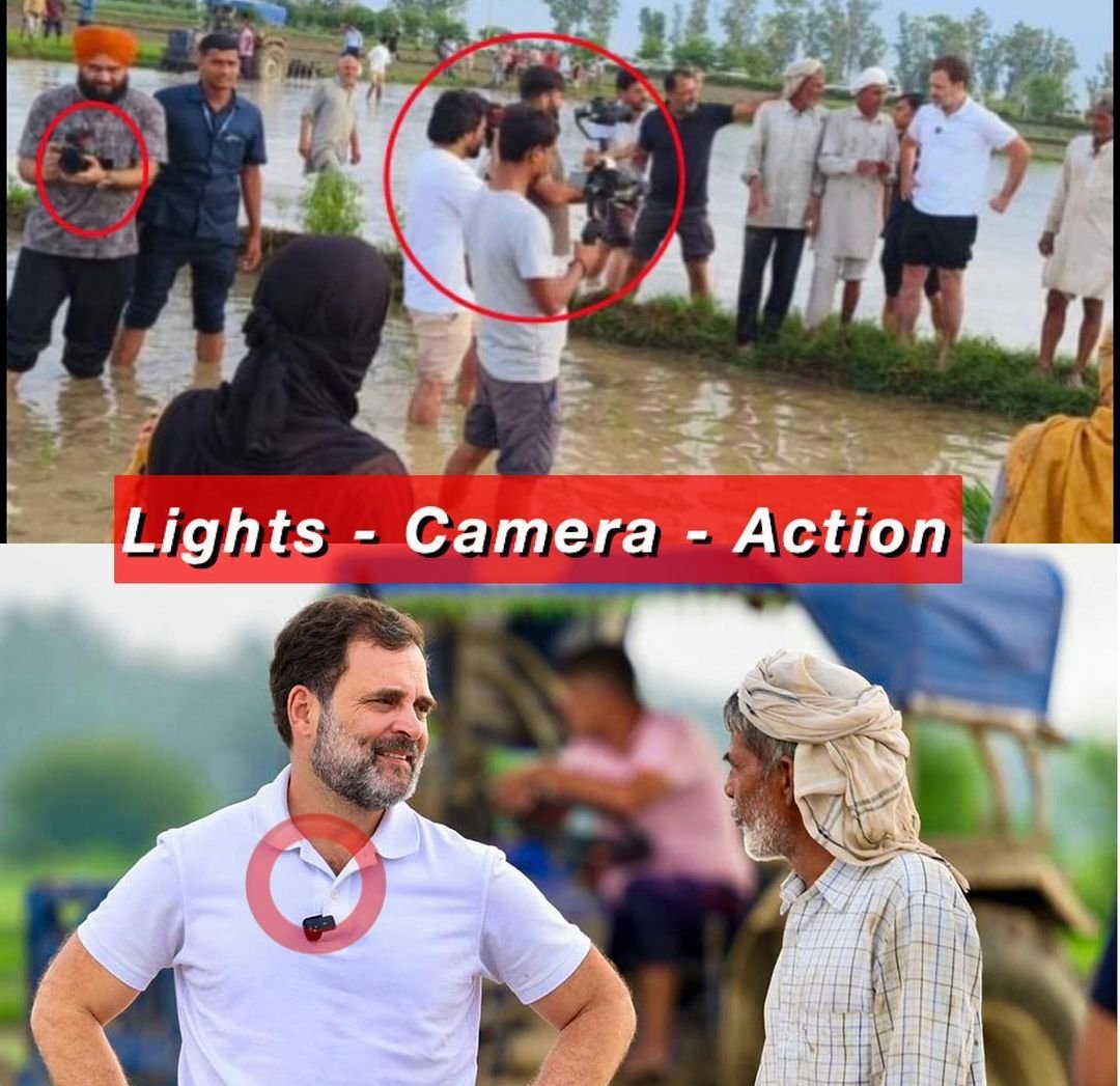 AntuWarule's tweet image. Light 🕯️ Camera 📸 Action.
Tractor 🚜 truck 🚛 Farm for Nautanki of Pappu and Congress party.
@RahulGandhi 
#rahulgandhidisqualified
#Pappu