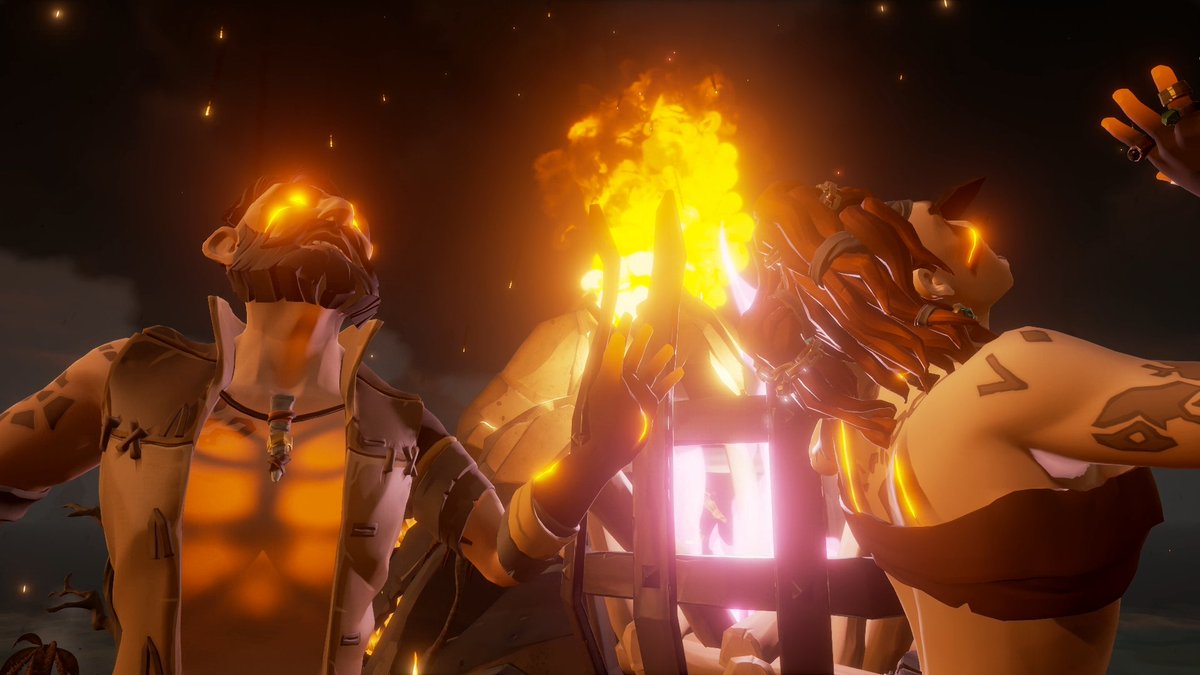 2scratch99's tweet photo. The little explorers were late to return home. 🌋

#SoTShot Theme: The Devil's Roar

@SeaOfThieves #SeaOfThieves https://t.co/GfNzM4TtFG
