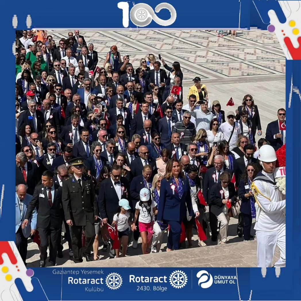 YesemekRotaract's tweet photo. Dünya'ya Umut olacağımız dönemimizin açılışını her yıl olduğu gibi Atamızın huzurunda Rotaeryen ve Rotaractörlerimiz ile birlikte Anıtkabir'de karşıladık.Daha sonra ise 1. Başkanlar Toplantısına katılım gösterdik.
@rotaract2430
#dünyayaumutol
#createhopeintheworld https://t.co/RPOmDEC0nD