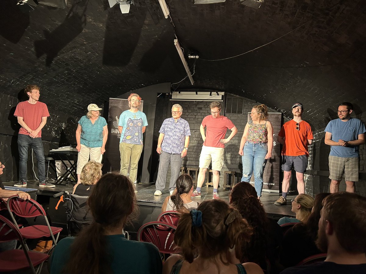 petermarkey's tweet image. A few photos from another great @dingbatsimprov sold out improvised comedy Ding Jam at @ArchwayHorley