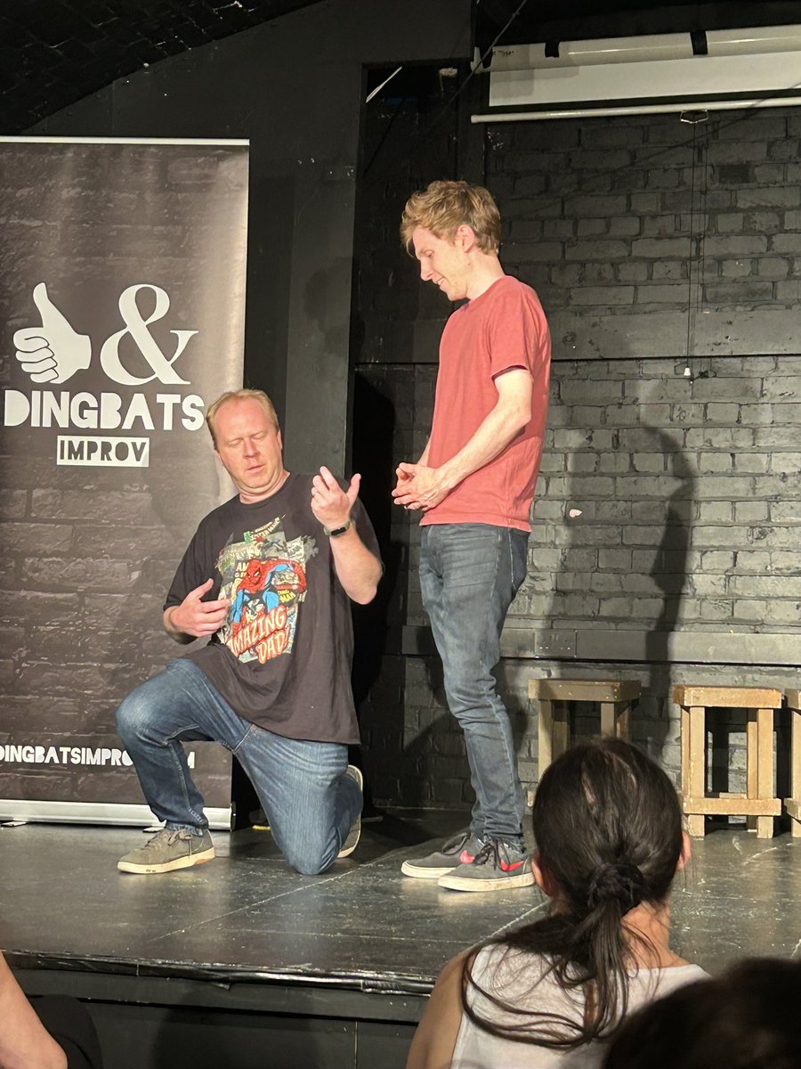 petermarkey's tweet image. A few photos from another great @dingbatsimprov sold out improvised comedy Ding Jam at @ArchwayHorley