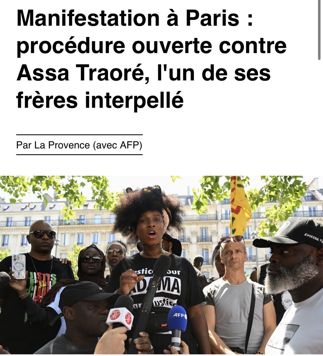 Ils disent aux jeunes de manifester.

Quand il y a des manifestations, elles sont interdites.

Et quand les manifestations se tiennent sans violences, ils attaquent les organisateurs.

En réalité, Macron ne veut rien faire contre le racisme de la police dans les quartiers.