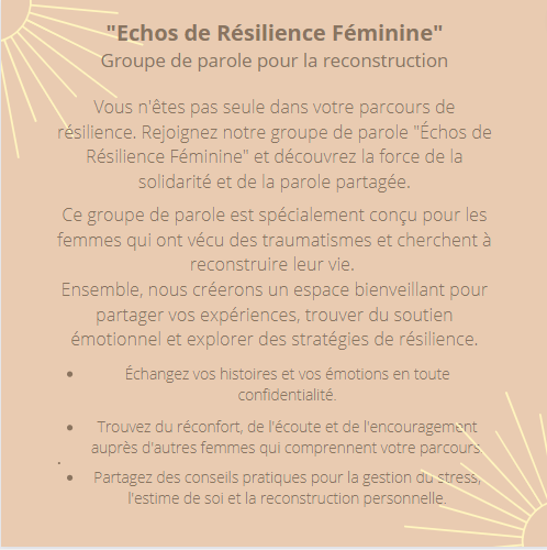 "Échos de Résilience Féminine": Le pouvoir de la parole partagée sur APT (84) ] Espace de soutien, de partage et d’accompagnement neurotherapeute.net/echos-de-resil…
