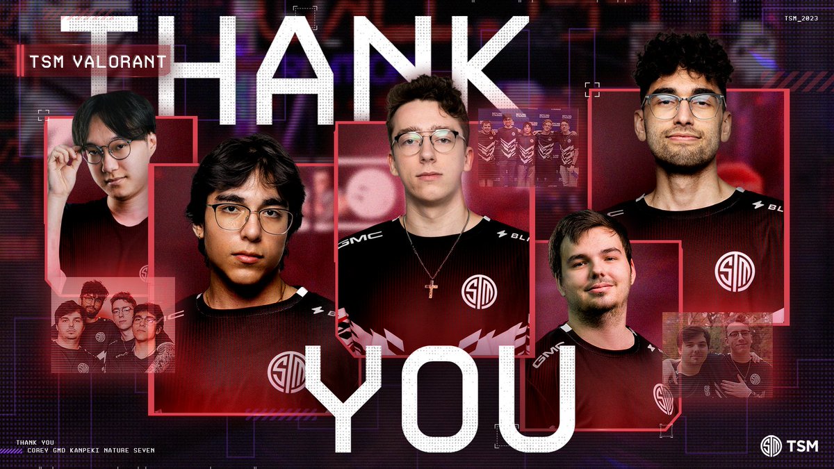 TSM's tweet photo. Today we part ways with our VALORANT roster.

While we did not achieve our Ascension dreams together, we're proud of all the effort every player put in while representing the black-and-white. Thank you boys.

We have plans to re-enter the scene once the Ascension season resumes. https://t.co/ozXJBT0dAA