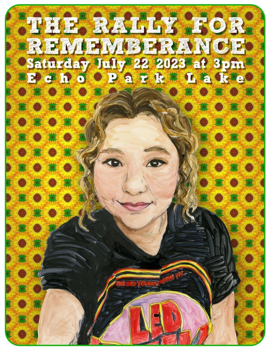 Alright folks, in two weeks I'll be hosting a rally in honor of my sister Mely, who was murdered by the LAPD in 2018. Here's your plans for that weekend. Friday you go see Oppenheimer, Saturday you come to the rally at Echo Park Lake, and on Sunday you end the weekend with Barbie