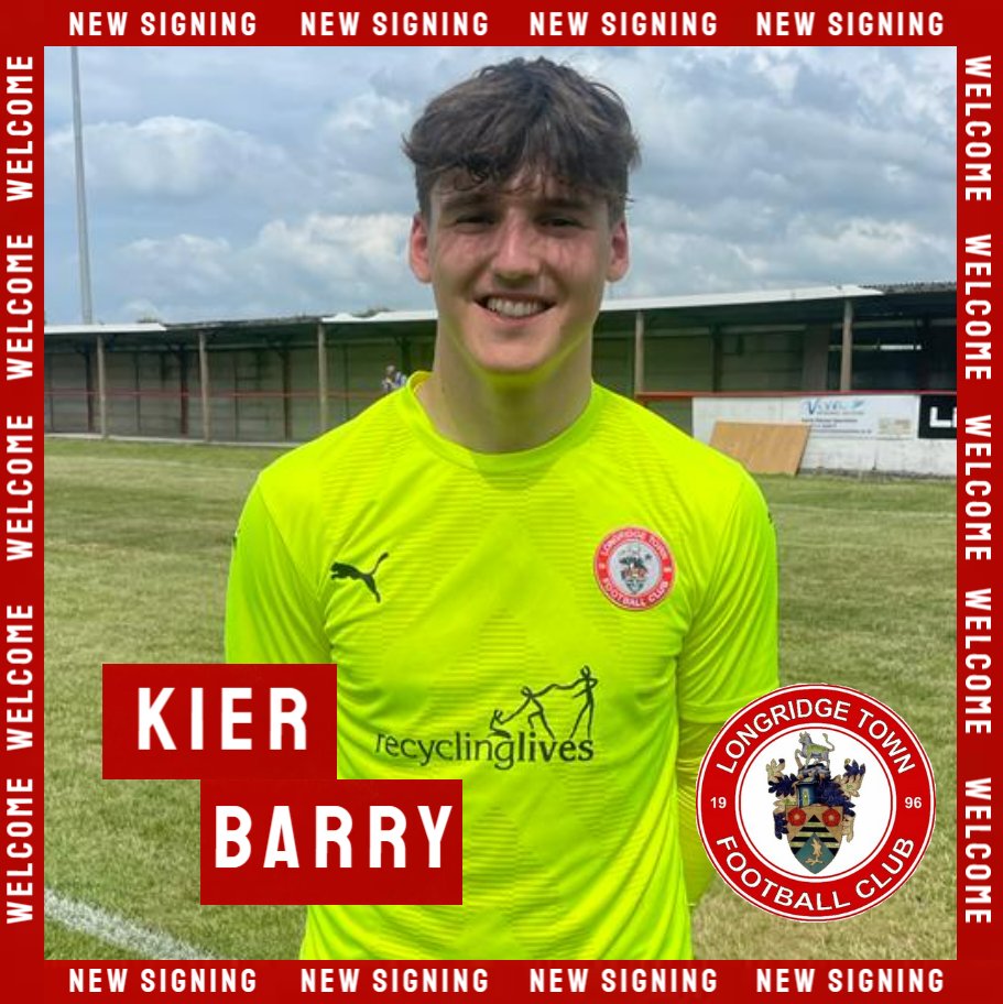 📝 Longridge Town are delighted to announce that goalkeeper Kier Barry has joined on a season-long loan from Chorley!

#UpTheRidge