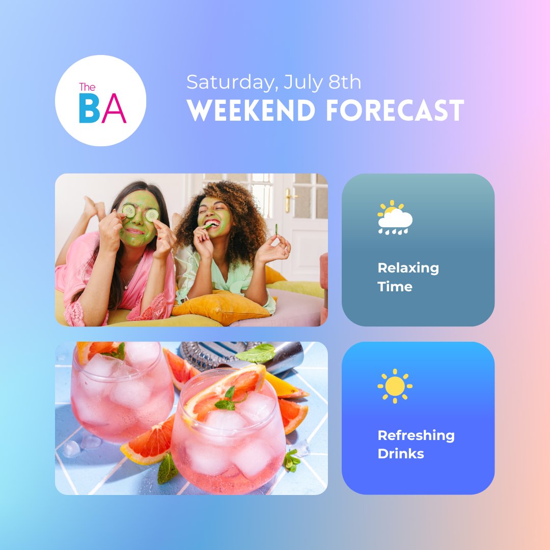 BalancingActTV's tweet image. This weekend, we are predicting a good time!🌤️ 

#TheBalancingAct #WeekendForecast #Saturday #WeekendVibes