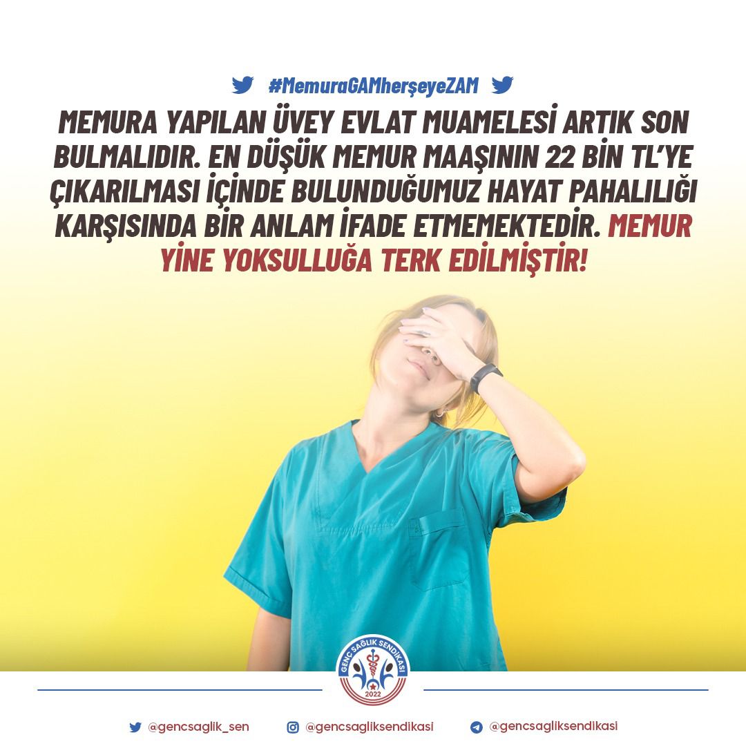Memur, Devletin İtibarıdır!!
 #MemuraGAMherşeyeZAM