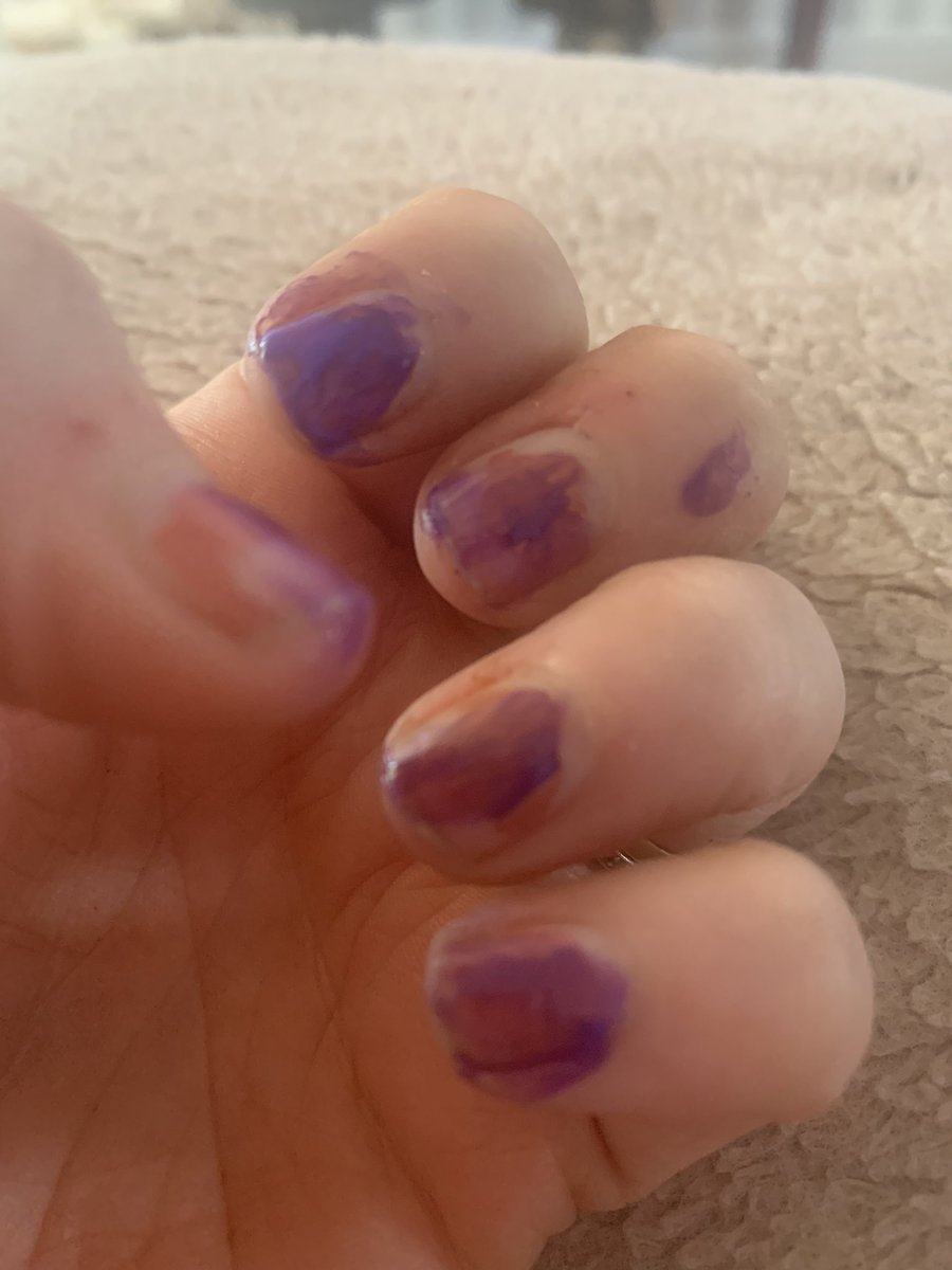 I highly recommend a manicure from a 3 year old. I feel like a goddess