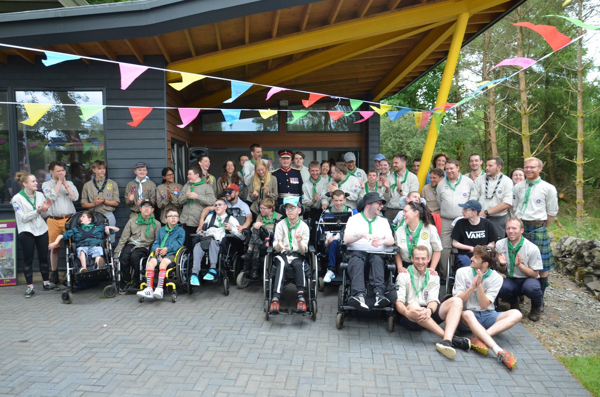77thGDS's tweet photo. We're definitely behind on posting photos from Summer Camp now! We'll post all the rest of our amazing adventure over the next few days, but for now here's a group photo from today and the official opening of our re-developed Glengoyne Lodge. https://t.co/kX9HJQCB0v