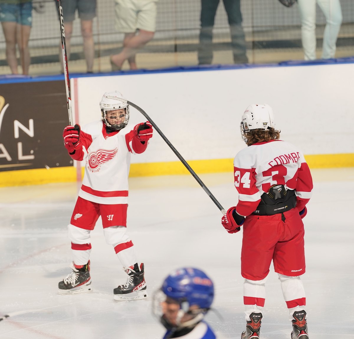 The Brick 2023

DET JR Red Wings > CT JR Rangers (8-4)

DET: Cameron Coombe (3), Harley George (2), Parker Miller (2)
CJR: Ranger Matto (1G/1A)

SOG: 25-18 (DET)

Detroit moves onto the final four vs. Team MN. The Wings "Big 3" with 7 of 8 goals this AM.

Final
#BrickHockey