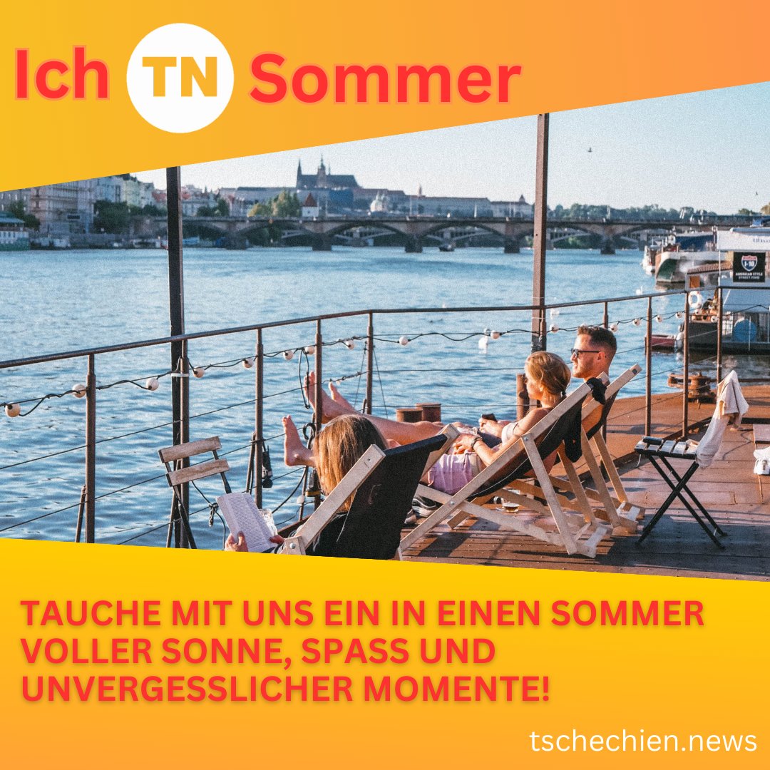 TschechienNews's tweet photo. 🧡💛❤️ Ich TN Sommer: Tauche mit uns ein in einen Sommer voller Sonne, Spaß und unvergesslicher Momente! 👉 https://t.co/7xTS554M2U
#ichTNsommer #pragsommer #sommer2023 #tschechiennews #nachrichten #tschechien #prag #prague #czechia #praguesummer https://t.co/TFo96AaHta