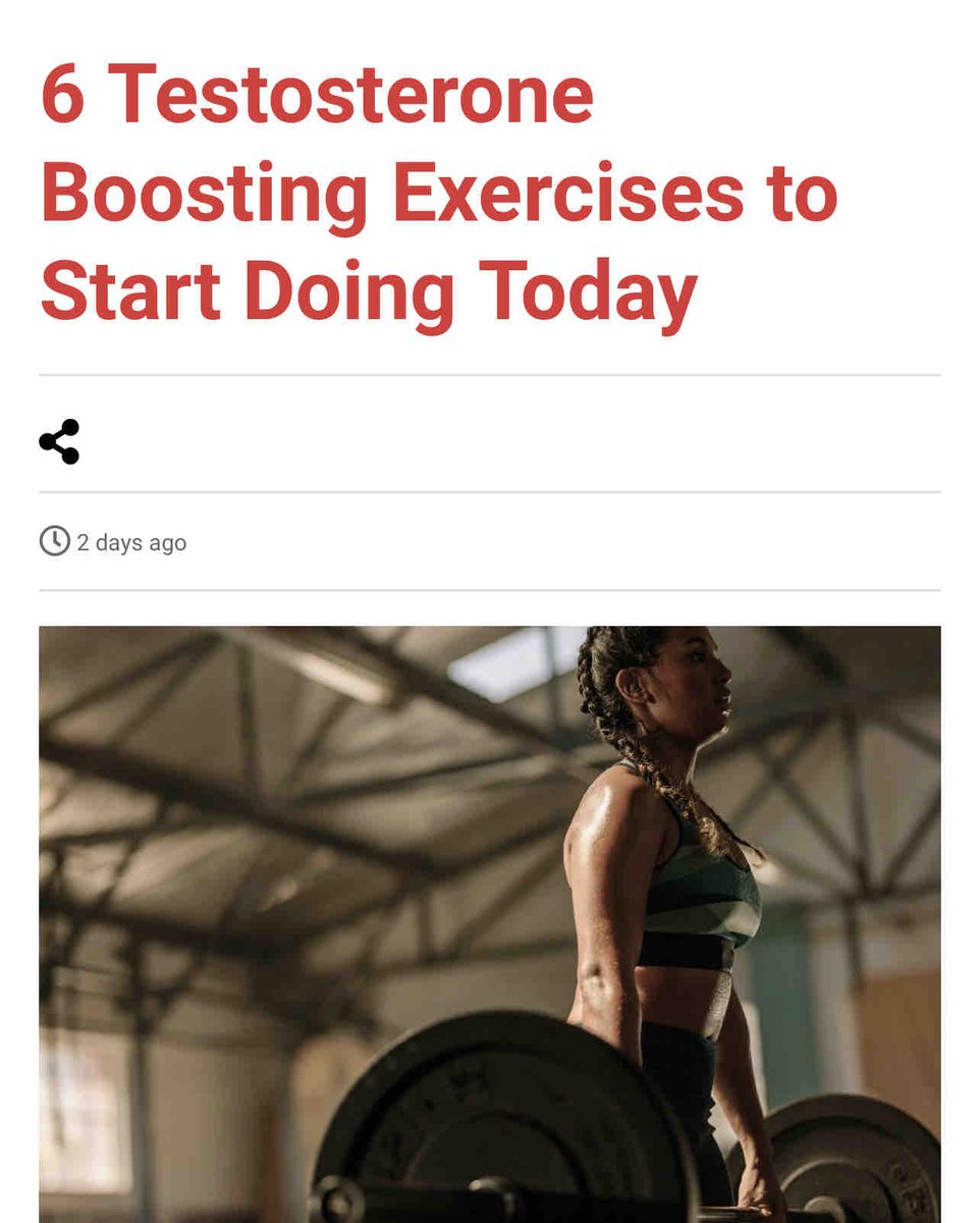 RDiMaggio69's tweet image. 6 Testosterone Boosting Exercises to Start Doing Today

👉Read more here👇
👉 ironmagazine.com/2023/6-testost…

#testosterone #boosttestosterone #exercisetips #testosteronebooster #squats #deadlifts #pushups #benchpress #bentoverrows #ironmagazine #fitnessblog