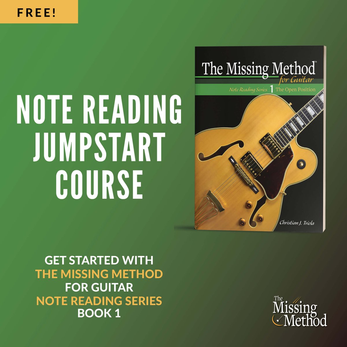 MM_Guitar's tweet image. 🎼Want to read music for guitar? Don’t miss this free course! It follows the first lesson of The Missing Method for Guitar Note Reading Series Book 1 (video &amp;amp; pdf included). Sign up now and start reading music today! #guitar #notereading #music 🎼 👉 themissingmethod.com/b/note-reading…