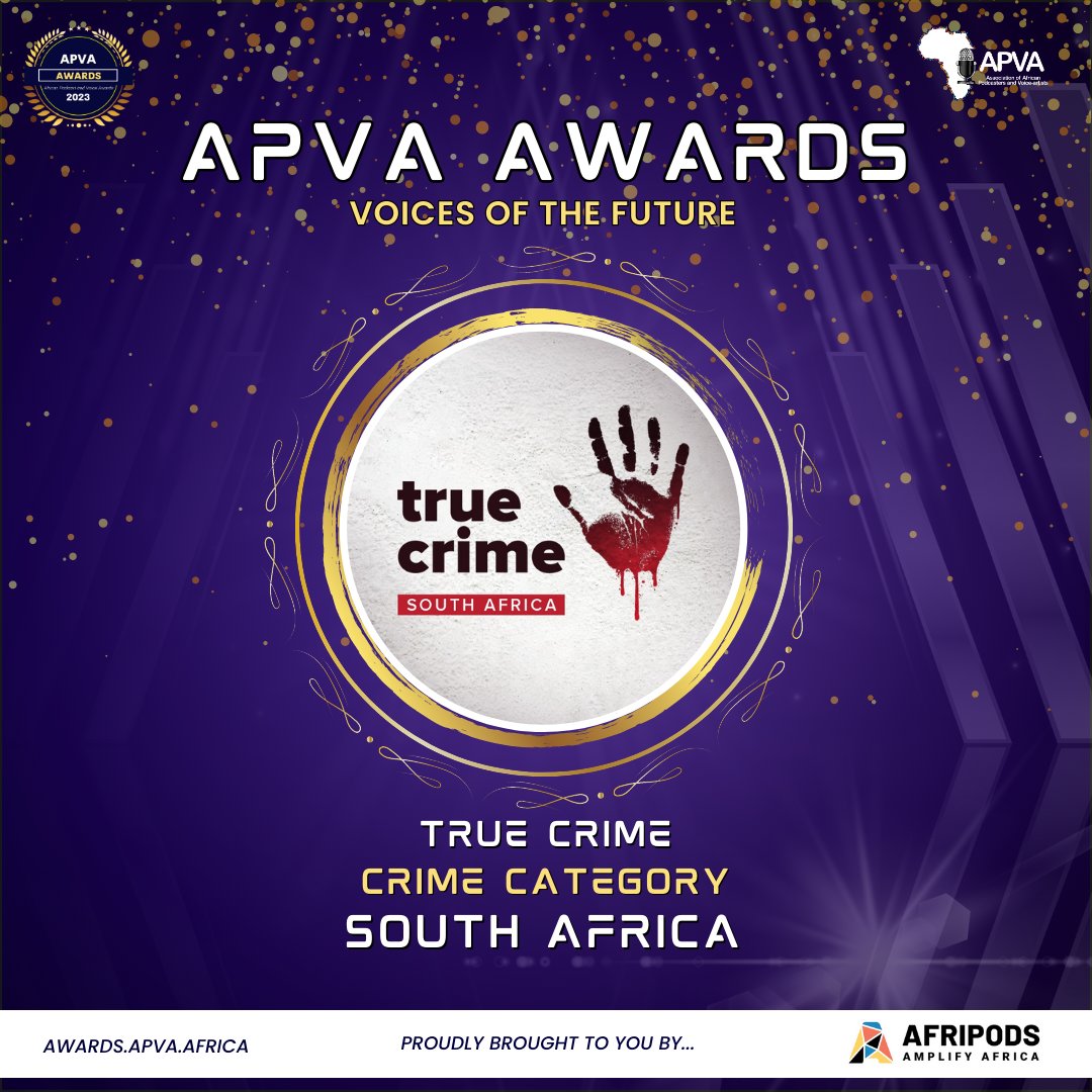 APVAofficial's tweet photo. πTrue Crime by Nicole Engelbrecht - South Africa
@tcsapod
Voting opens on the 10th of July!
.
.
.
.
.
#apva #apvaawards #apvaawards2023
#Awards #awardshow #awardseason
#podcastawards #awardsshow #peopleschoiceawards
#awardsseason #apvanominee https://t.co/nE3944Pc0e