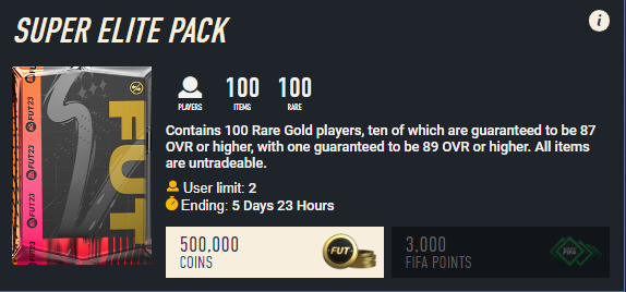 AsyFutTrader's tweet photo. Super Elite Pack , who wants to open?
92% of getting a Level UP player !
To join :
Like💚
Follow @AsyFutTrader + @safetycoins
Good Luck 🤝