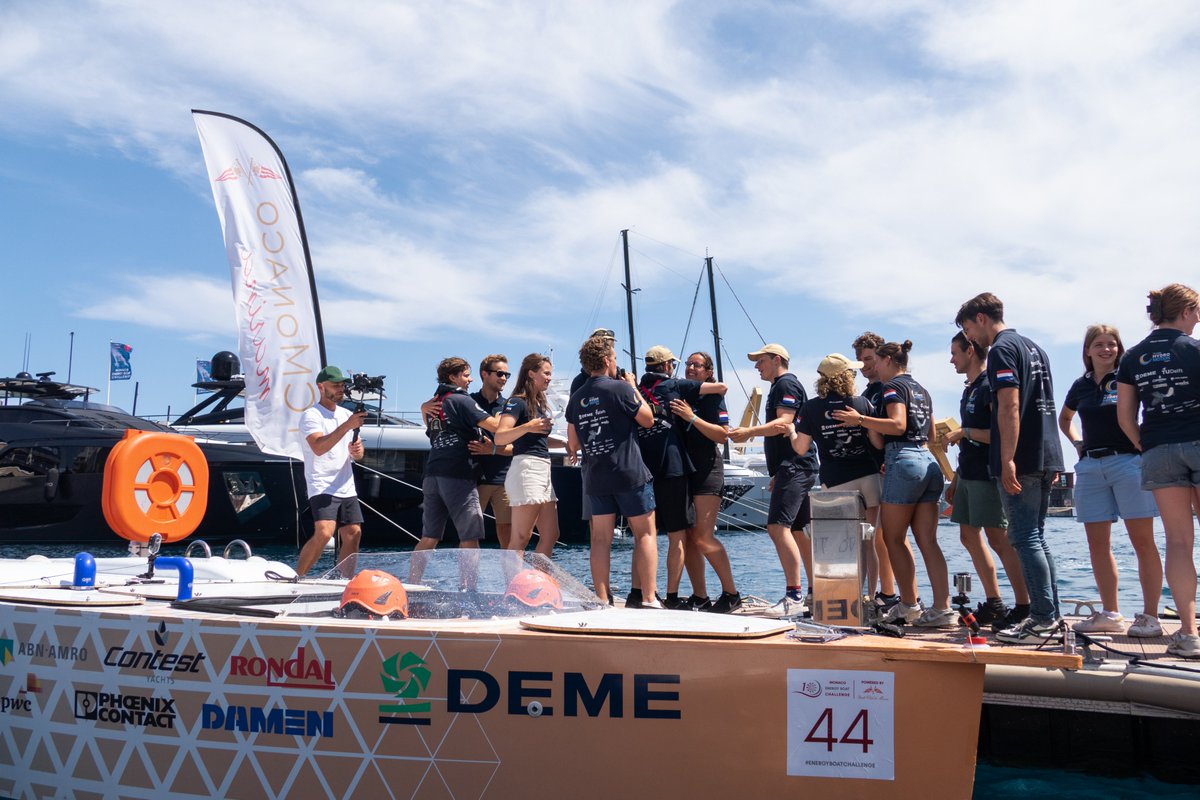 RondalYachting's tweet photo. PROUD of the TU Delft Hydro Motion Team!
.
The team won the Endurance Challenge and second in the Manoeuvrability Challenge! Congratulations from the team at Rondal! https://t.co/GCz21e2N9K