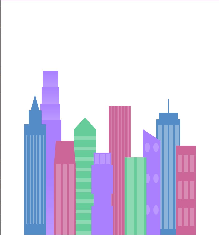 bhavyakaudinya's tweet image. "Just finished my first CSS project for designing buildings/City Skyline and I'm thrilled with the results! 💻🏢✨ CSS is truly a game-changer in bringing creativity and functionality together. Can't wait to dive deeper into the world of web design! #CSSDesign #freeCodeCamp"