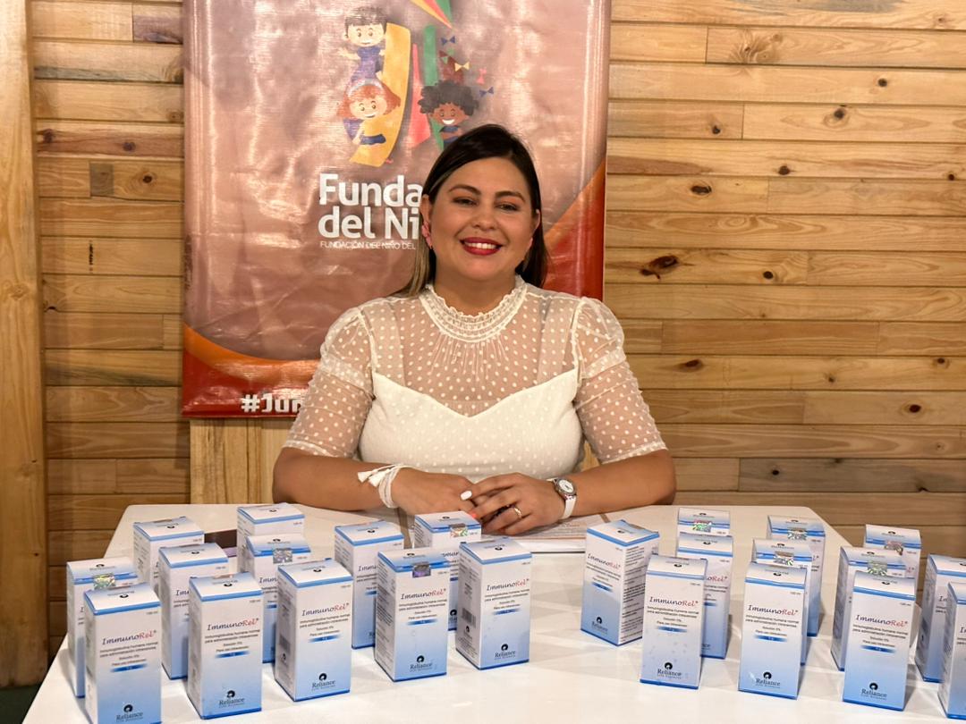 #8Jul Roosmary de Reyes, Jefa del Gabinete Social dijo que en el 2023 se han atendido 71 niños con síndrome de Kawasaki con la entrega del medicamento de alto costo inmunoglobulina humana con una inversión de 2.820.000 bolívares. 
#GeneraciónTricolor <a href="/MinSaludVE/">MPPSalud</a> <a href="/MagaGutierrezV/">Magaly Gutiérrez Viña</a>