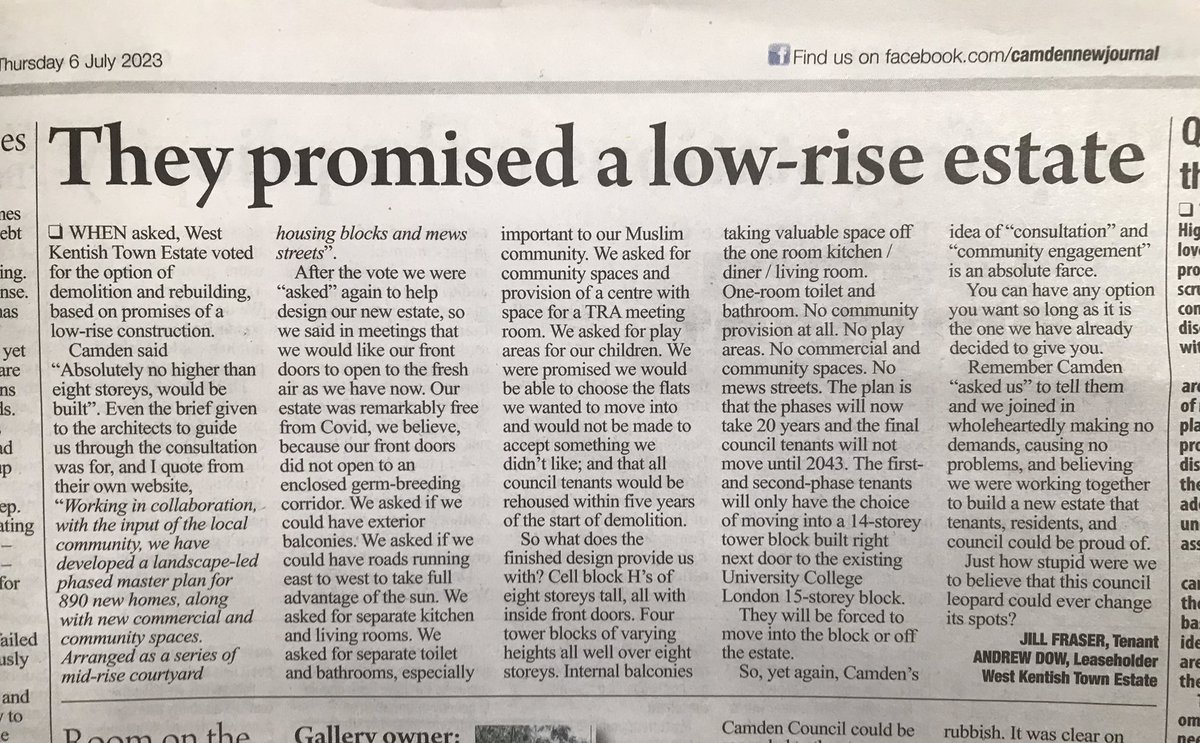 Here’s how things are progressing at West Kentish Town.