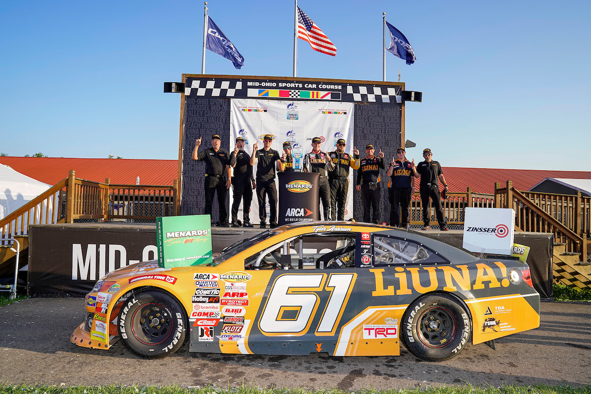 LIUNAmidwest's tweet photo. โI knew I had a great car. We were really fast in practice and qualifying,โ Ankrum said. #TylerAnkrum mounts stunning comeback to win the ARCA Menards Series Race at Mid-Ohio Friday. Congratulations on your first place win!
#NASCAR #Ullico #LIUNA #YourUnionWorkforceSolution https://t.co/oJSvirJFyj