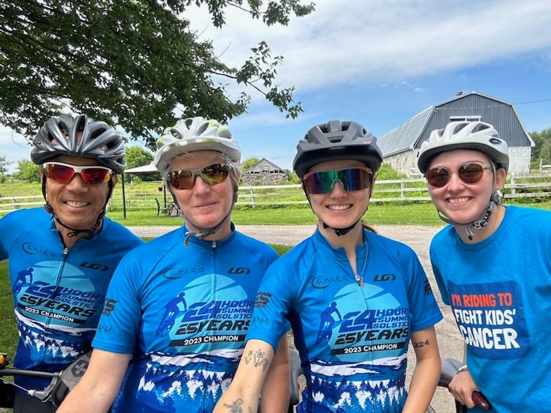 HellainaR's tweet photo. Beautiful day for our #RideofHope for the #TerryFoxRun: 20km on local country roads 🚴‍♀️ Thanks @JayRothenburg @_patriciajeanne &amp; @brianne1102 for joining in. Show your support with a donation to fund cancer research: https://t.co/Nahs20UOJF 🙏 @barrieTFR @TerryFoxCanada 🍁 https://t.co/YbsrYFqutr