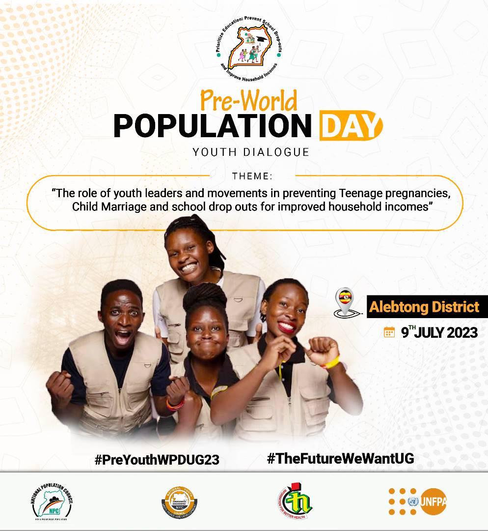 Imagine a nation where we are bursting with potential in
-Zero teenage pregnancies
-Zero Child marriages
-Improved household incomes. This will secure the future and control population growth 🤗
#TheFutureWeWantUG
#PreYouthWPDUG23