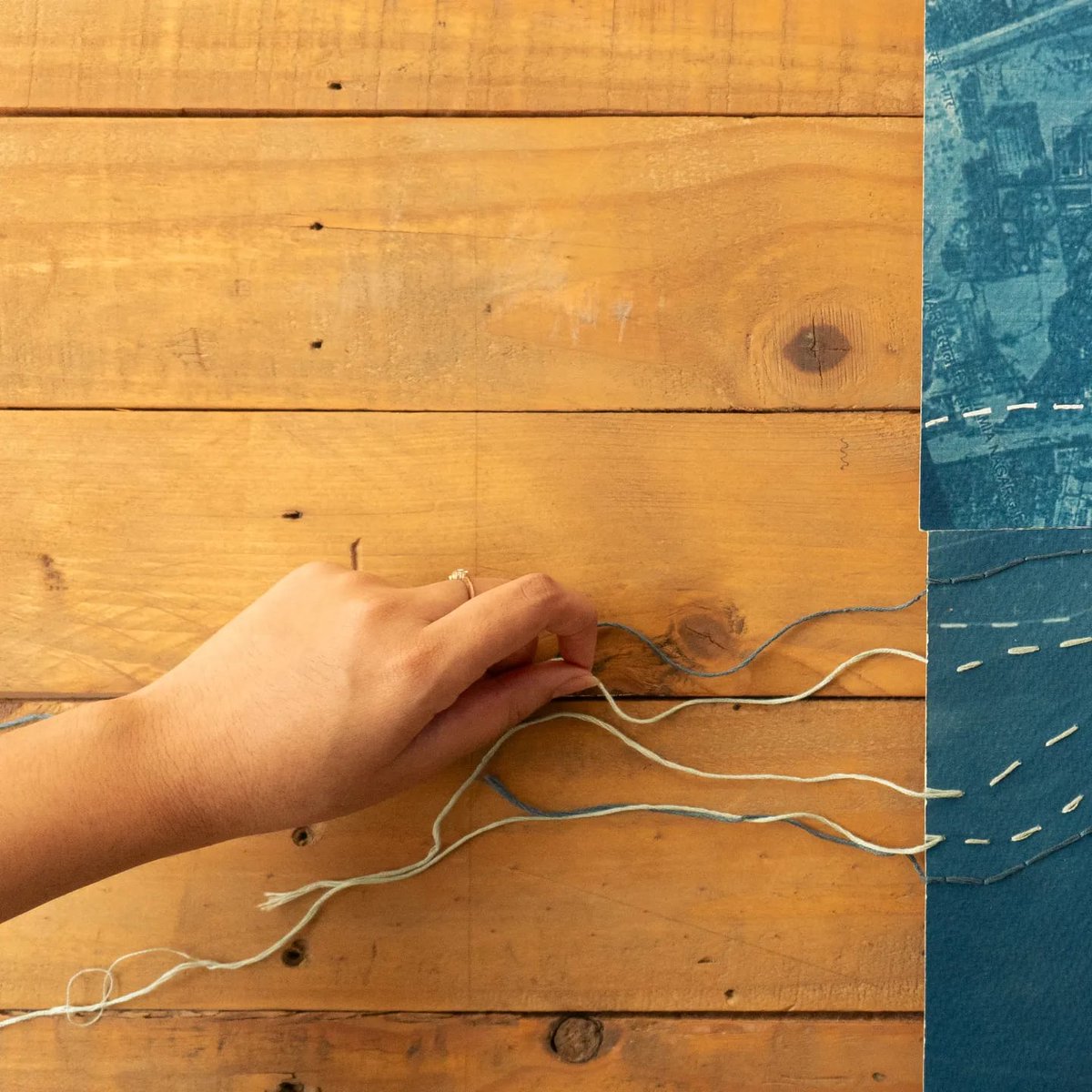 SocialDesCollab's tweet image. #CounterMapping of #Yamuna floodplains in Delhi by @swatijanu at @art_omi using local flowers to commemorate villages recently displaced due to the riverfront development plan. 

How can we tell stories of under-represented groups missing from official maps in more tangible ways?