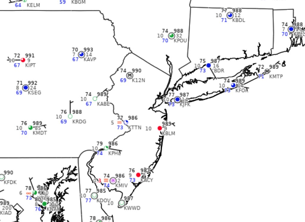NY NJ PA Weather on Twitter "Muggy conditions remain in place with