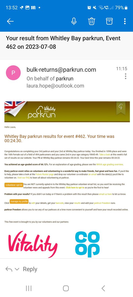LauraHope41's tweet photo. #NHS75parkrun https://t.co/87qmhbMojm