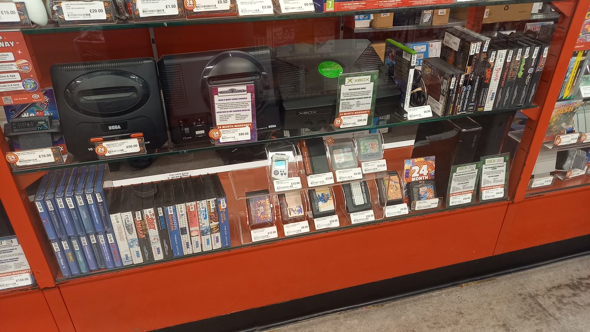 Not been to the local CEX for a while. Was nearly tempted to spend £70 on a Mega CD game I didn't need.