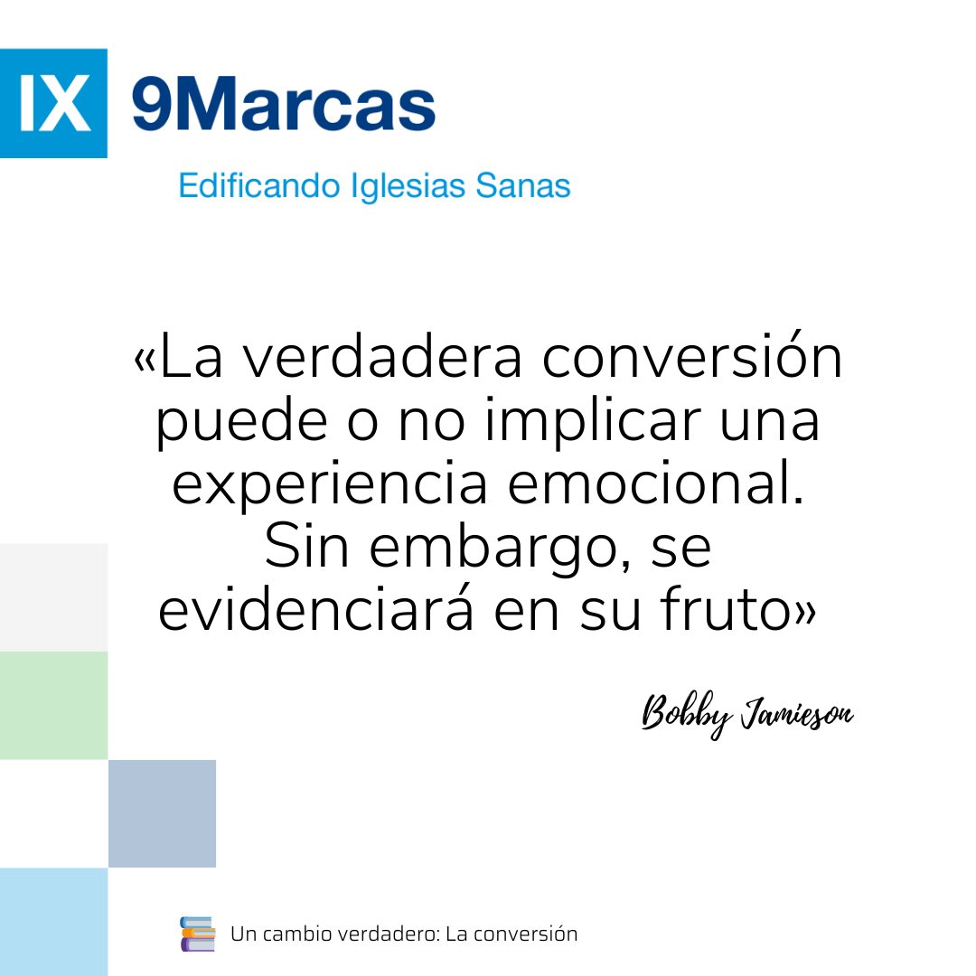 9MarcasESP's tweet photo. «La verdadera conversión puede o no implicar una experiencia emocional. Sin embargo, se evidenciará en su fruto»
-- Bobby Jamieson
#9Marcas #9Marks #IglesiaSana #Libro #LaConversion https://t.co/n8XtKCxv9p