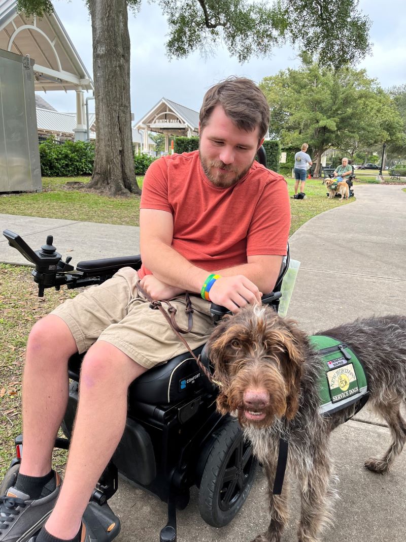 AlstomUSA's tweet photo. Proud of our SunRail team! To deepen their understanding of what passengers need when they travel in our care, they work with New Horizons Service Dog inc. to learn about what service dogs do, and what their owners need.
#NAMServices #TeamAlstom #HealthandSafety https://t.co/bxUHMBCXBZ
