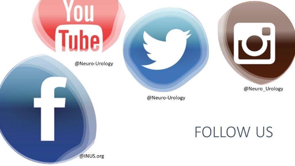 Follow INUS also on our other social channels to gain insights into INUS and to engage with us and the neuro-urological community

#INUS #neurourology #neurology #urology #continence #neurogenicbladder #sci
#spinabifida #paraplegia #medicalcommunity #nonprofit